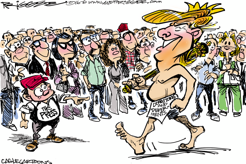  THE DONALD'S NEW CLOTHES by Milt Priggee