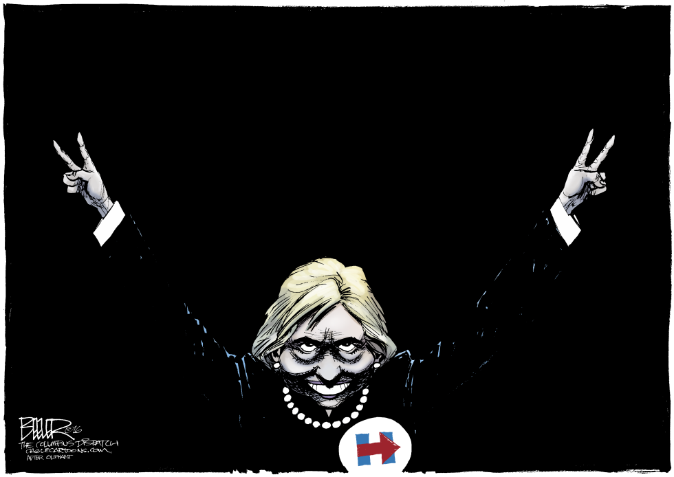  HILLARY RODHAM NIXON by Nate Beeler