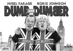 PRO BREXIT POLITICIANS ARE DUMB AND DUMBER by R.J. Matson