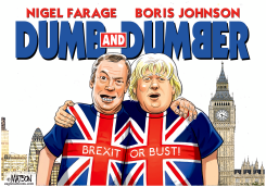 PRO BREXIT POLITICIANS ARE DUMB AND DUMBER by R.J. Matson