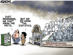 COP SHOOTING  by Steve Sack