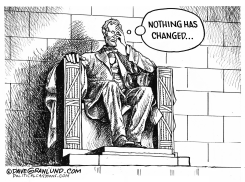 RACIAL DIVISION AND VIOLENCE by Dave Granlund