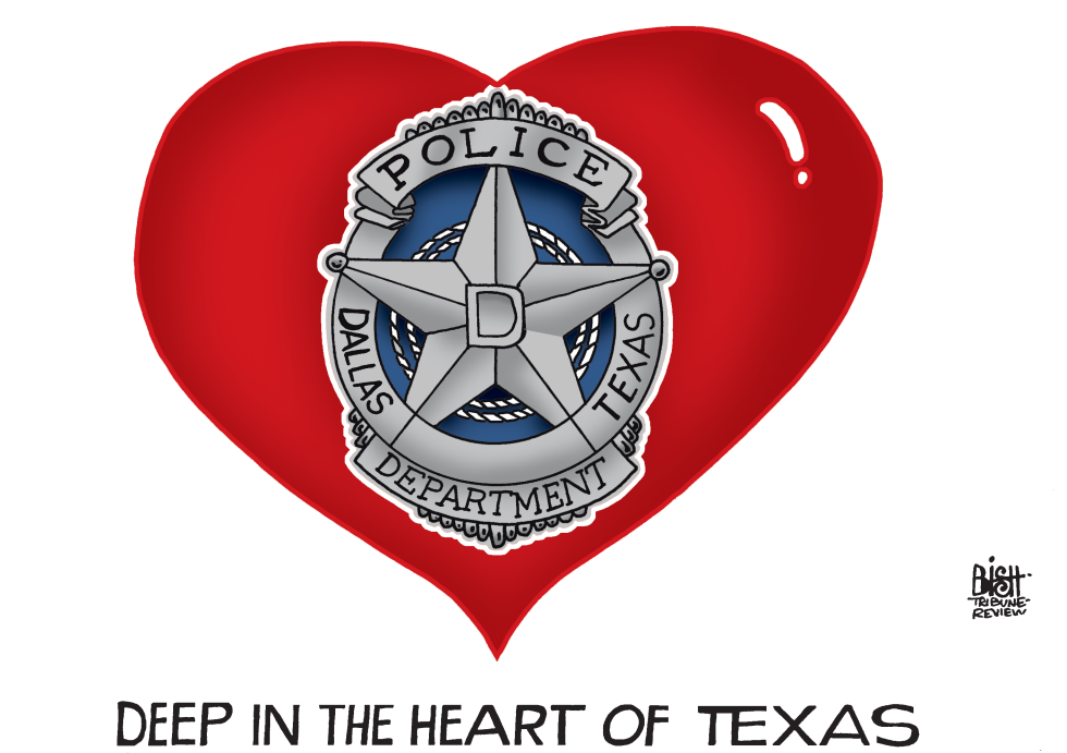 DALLAS POLICE SHOOTING, COLOR