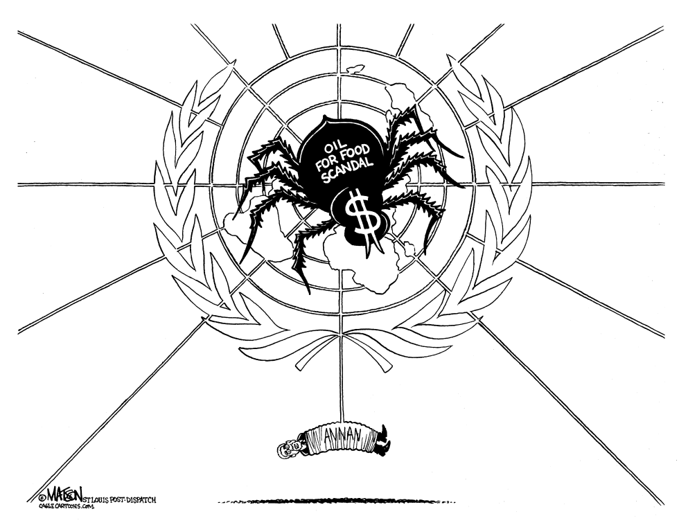  KOFI ANNAN CAUGHT IN OIL FOR FOOD SCANDAL WEB by RJ Matson