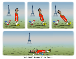 CRISTIANO RONALDO IN PARIS by Marian Kamensky