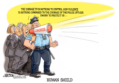 DO-NOTHING CONGRESS USES THE POLICE AS HUMAN SHIELD by R.J. Matson