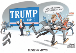 RUNNING MATES RUNNING FROM TRUMP by R.J. Matson