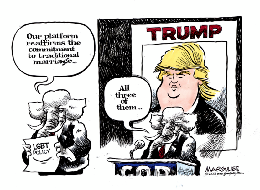 Republican platform on LGBT  color