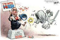 GINSBURG MOUTH  by Rick McKee