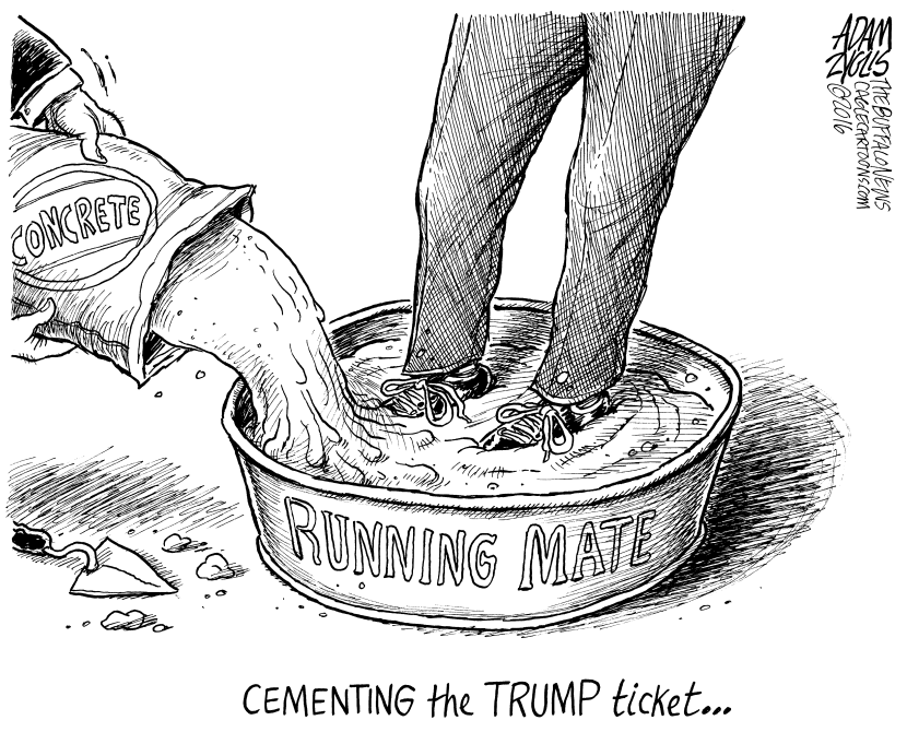 Running mate Mike Pence