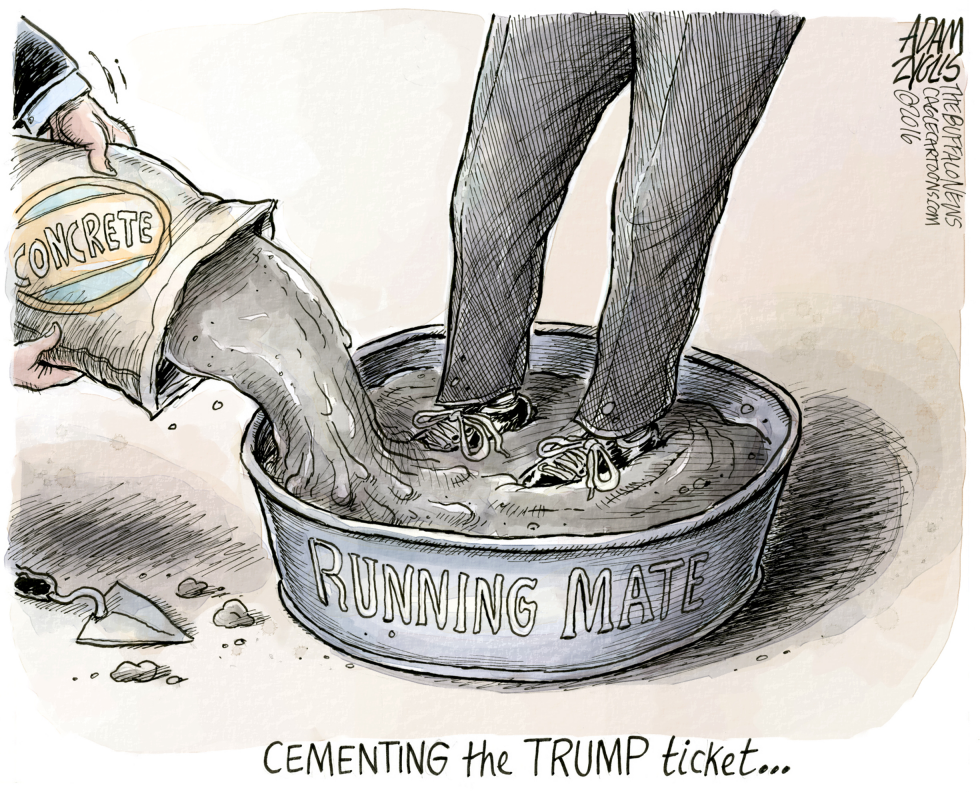 Running mate Mike Pence COLOR