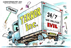 FRANCE TERROR TRUCK  by Dave Granlund