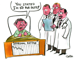 PRESIDENT BUSH'S ANNUAL CHECKUP -  by Christo Komarnitski