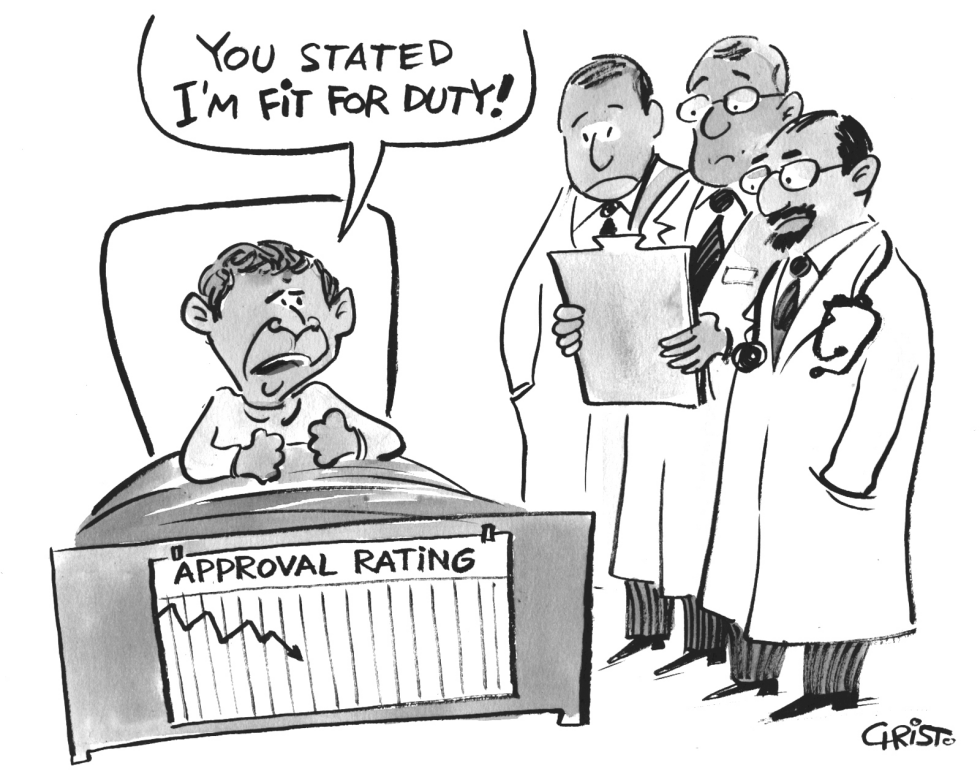 President Bush's Annual Checkup - GRAYSCALE