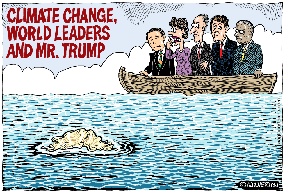 Climate Change World Leaders and Trump COLOR