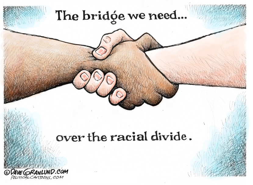 Racial divide bridge COLOR