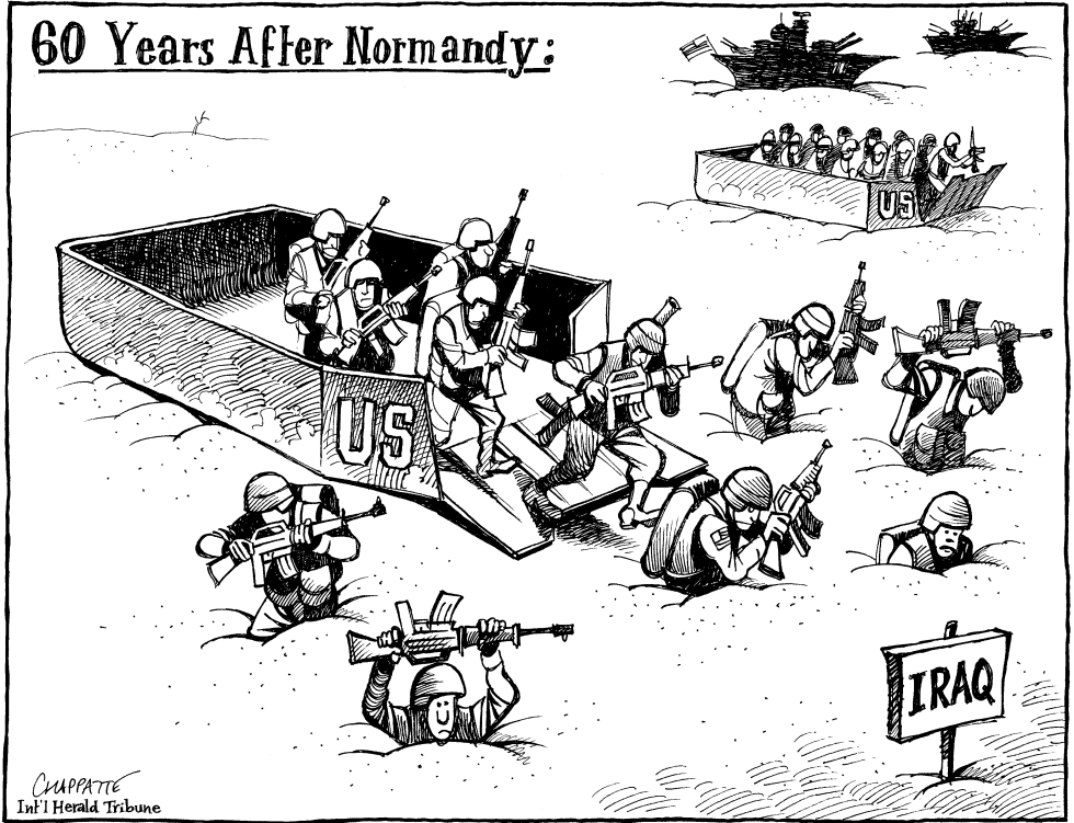  60 YEARS AFTER NORMANDY by Patrick Chappatte