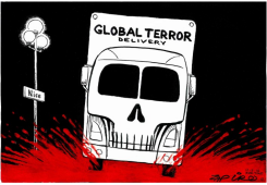 GLOBAL TERROR DELIVERY by Zapiro
