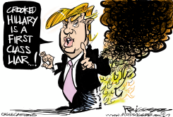 PANTS ON FIRE  by Milt Priggee