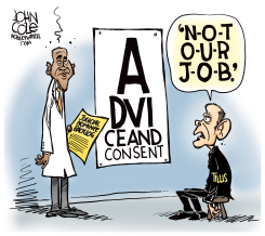 LOCAL NC  TILLIS AND OBAMA  by John Cole