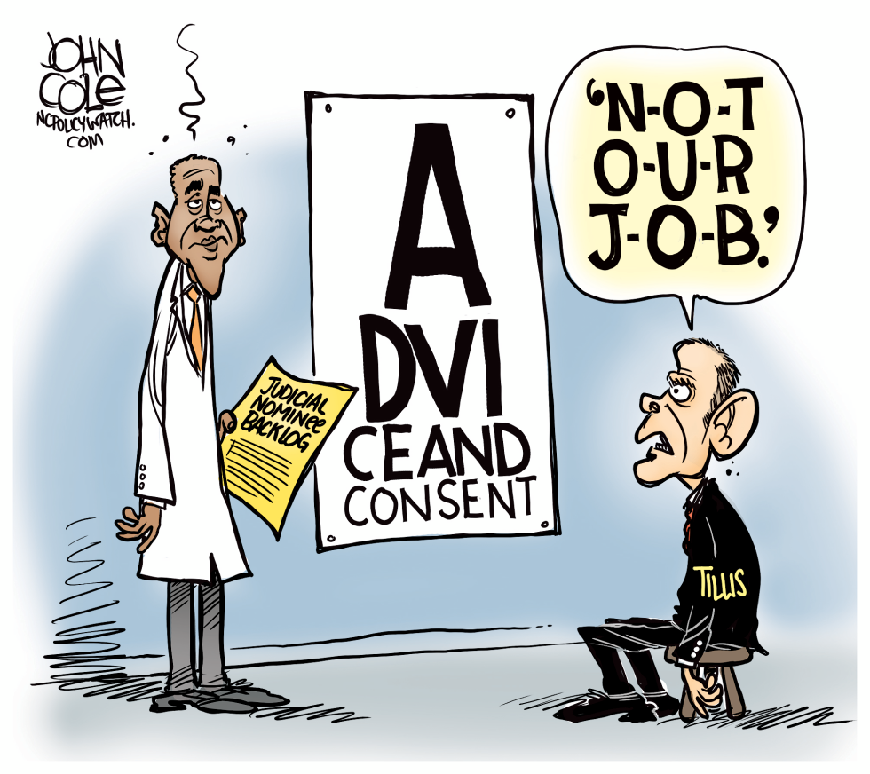 LOCAL NC -- Tillis and Obama COLOR