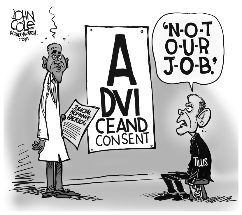 LOCAL NC -- Tillis and Obama BW