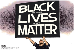 BLACK ON BLACK LIVES  by Rick McKee