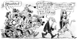 MELANIA TRUMP AND THE MEDIA by Daryl Cagle