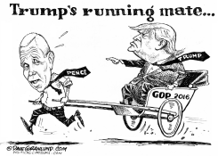 TRUMP RUNNING MATE  by Dave Granlund