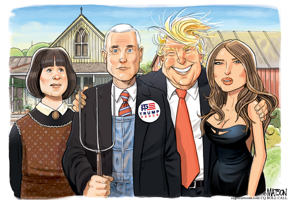 Trump Pence American Gothic-COLOR