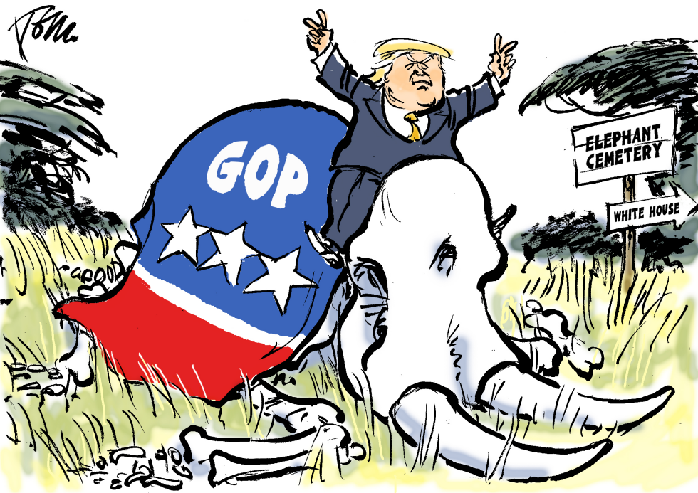 Trump elephant cemetery
