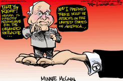 MINNIE MCCAIN  by Milt Priggee