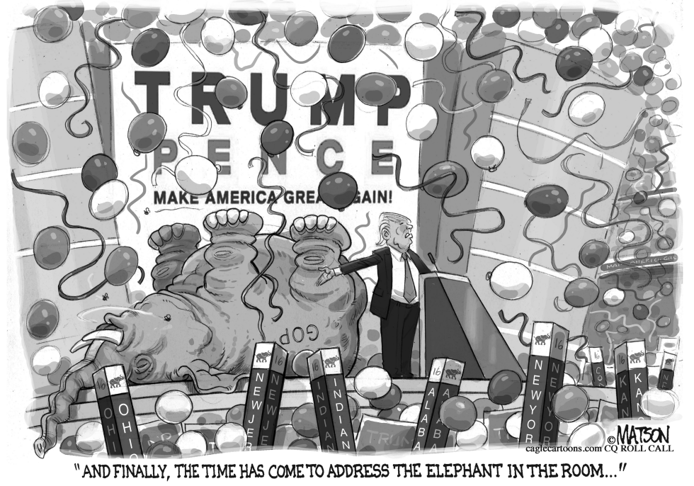 Trump Addresses the Elephant in the Room
