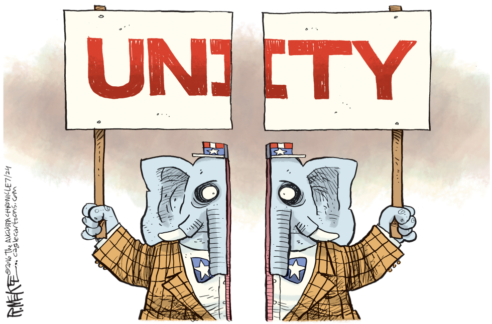  GOP UNITY by Rick McKee