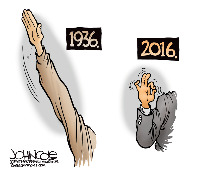 Hitler and Trump gestures COLOR