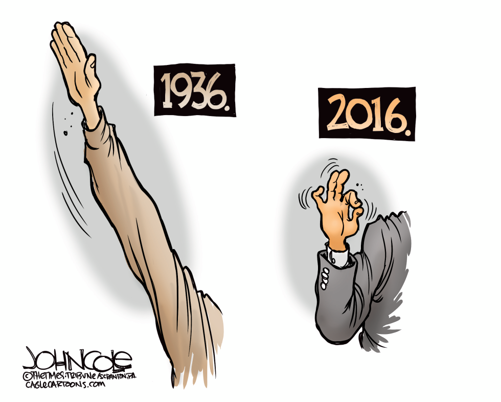 Hitler and Trump gestures COLOR