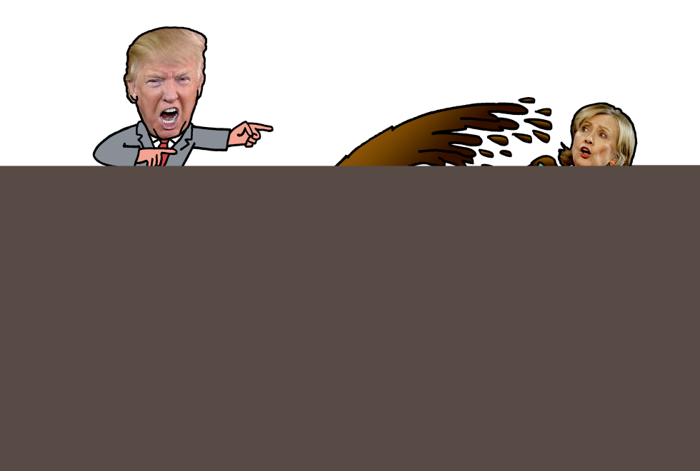 throwing mud
