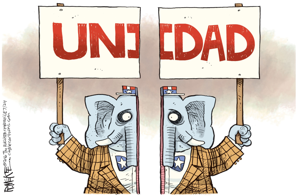  UNIDAD DEL GOP  by Rick McKee