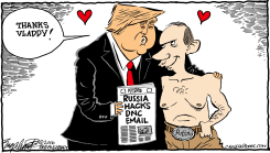 RUSSIA HACKS  by Bob Englehart
