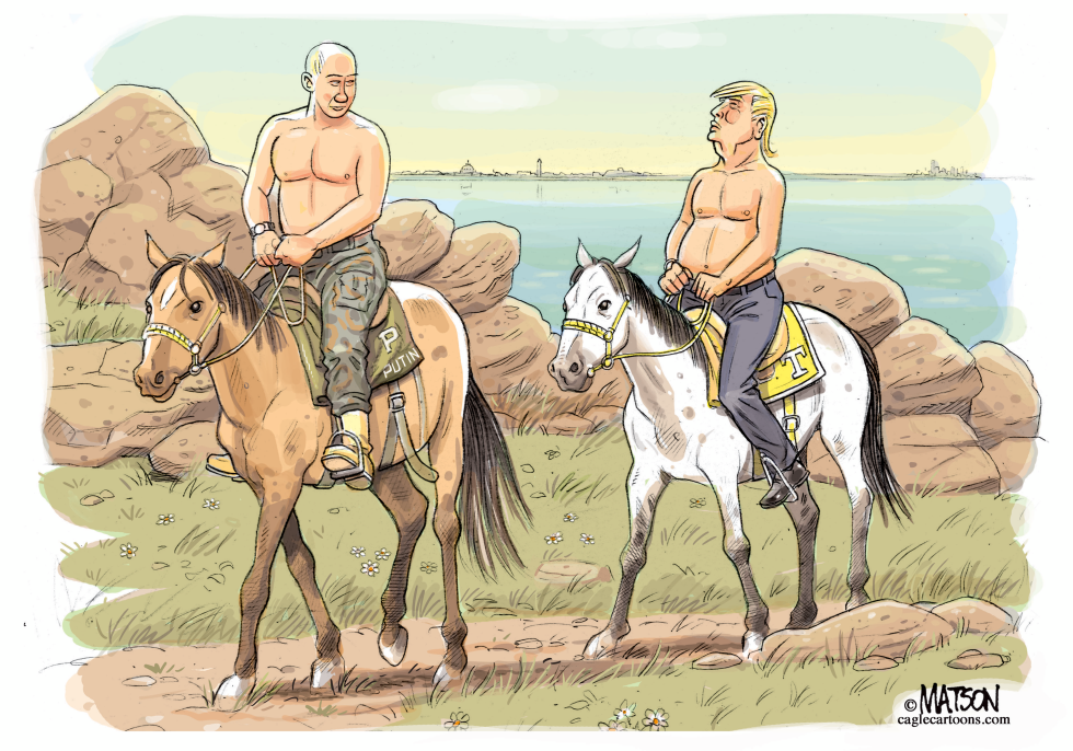 Trump Follows Putin's Strongman Lead-COLOR