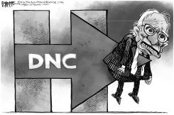 BERNIE BACKSTABBED by Rick McKee
