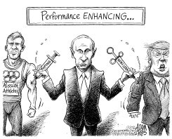 PUTIN AND WIKILEAKS by Adam Zyglis