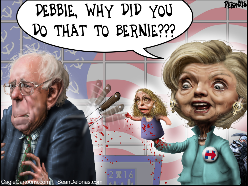 Bernie Hillary Debbie Wasserman Schultz