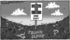 HILLARY UPWARD by Bob Englehart