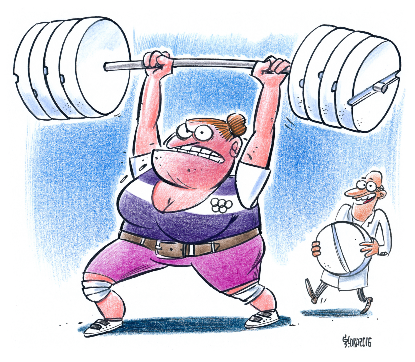 Women weightlifting