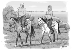 TRUMP SIGUE EL EJEMPLO DEL FORTACHON PUTIN by R.J. Matson