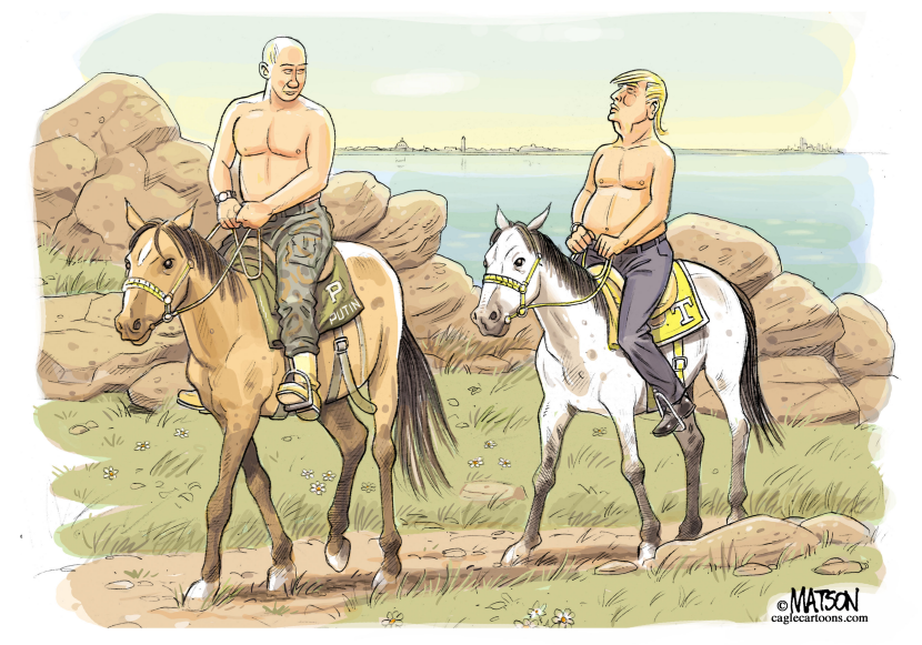 Trump sigue el ejemplo del Fortachon Putin / COLOR