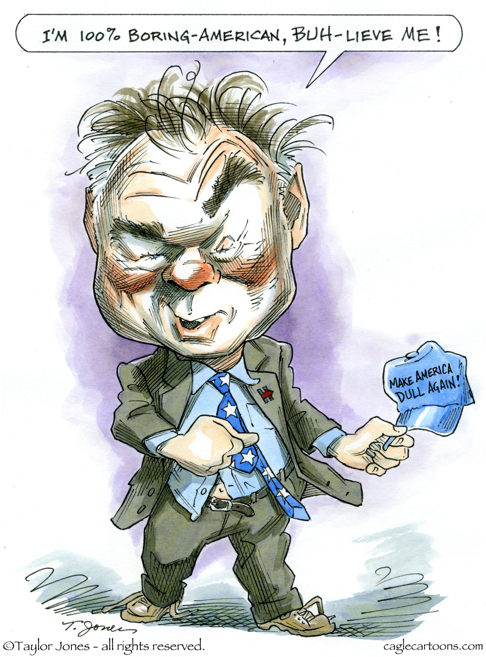  HO-HUM TIM KAINE  by Taylor Jones