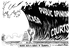 CHANCE OF TSUNAMIS by Zapiro