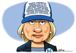 A MAKE AMERICA GREAT HAT FOR HILLARY by R.J. Matson